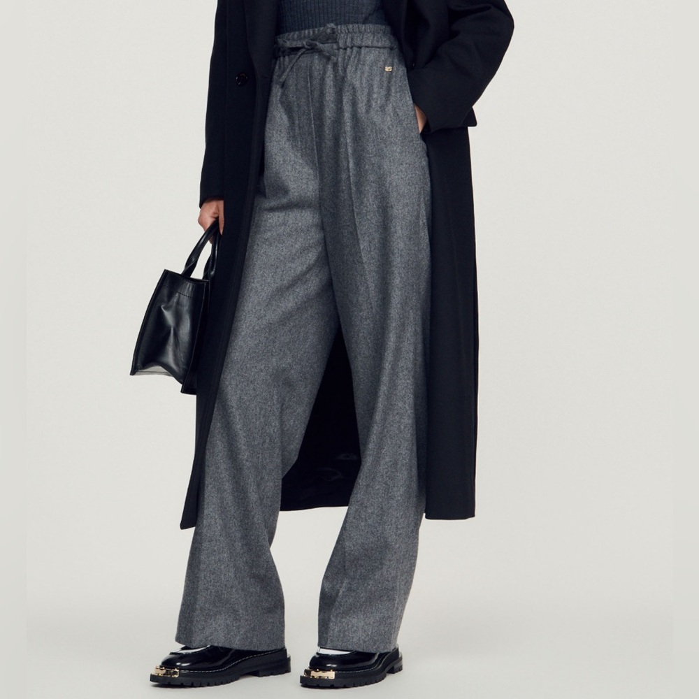Sandro wide leg pants (34)
